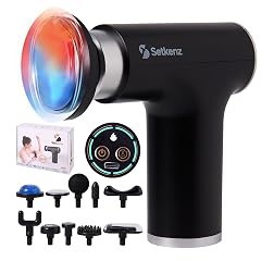 Massage Gun with Heat and Cold Head Deep Tissue Muscle Massager for Pain Relief 10 Heads Quiet Portable