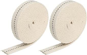 MECCANIXITY Oil Lamp Wick 7/8 Inch Flat Cotton - 5 Rolls, 6.5 Ft Each For Kerosene Lanterns - View #9