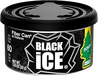 Little Trees Fiber CAN, Black Ice (Pack of 6)