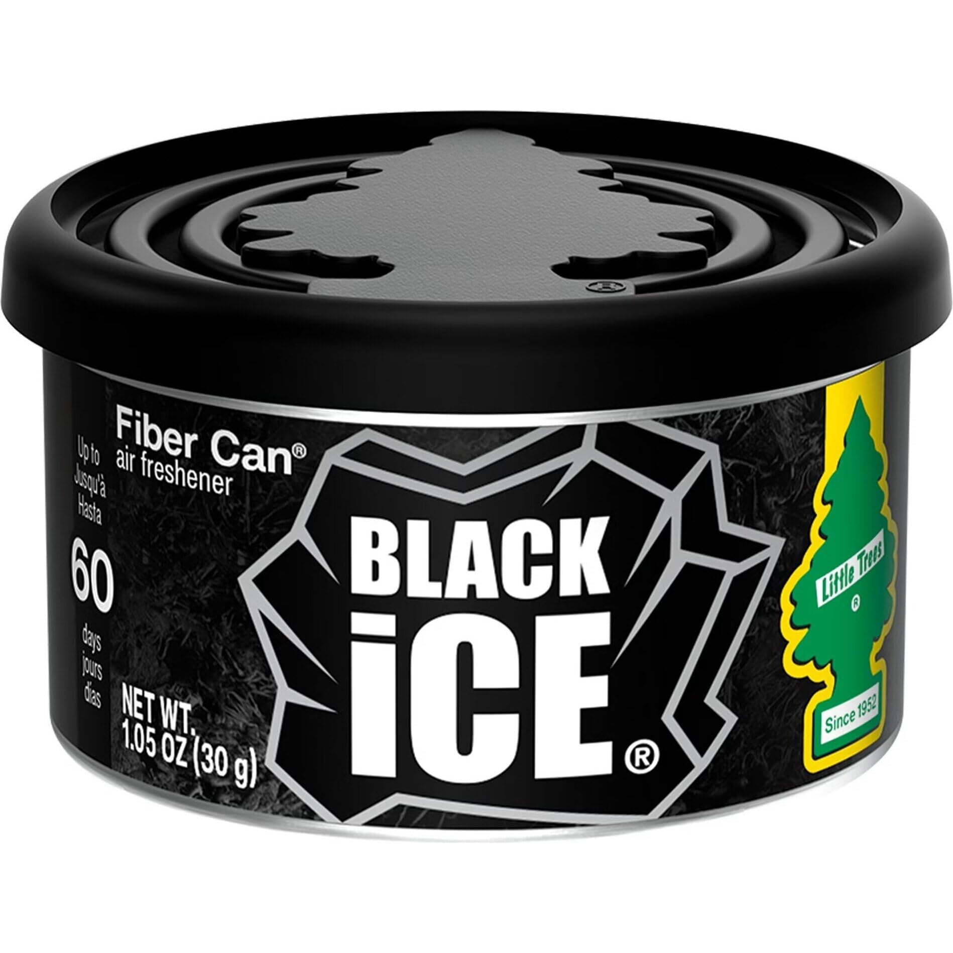 Little Trees Fiber CAN, Black Ice (Pack of 2)