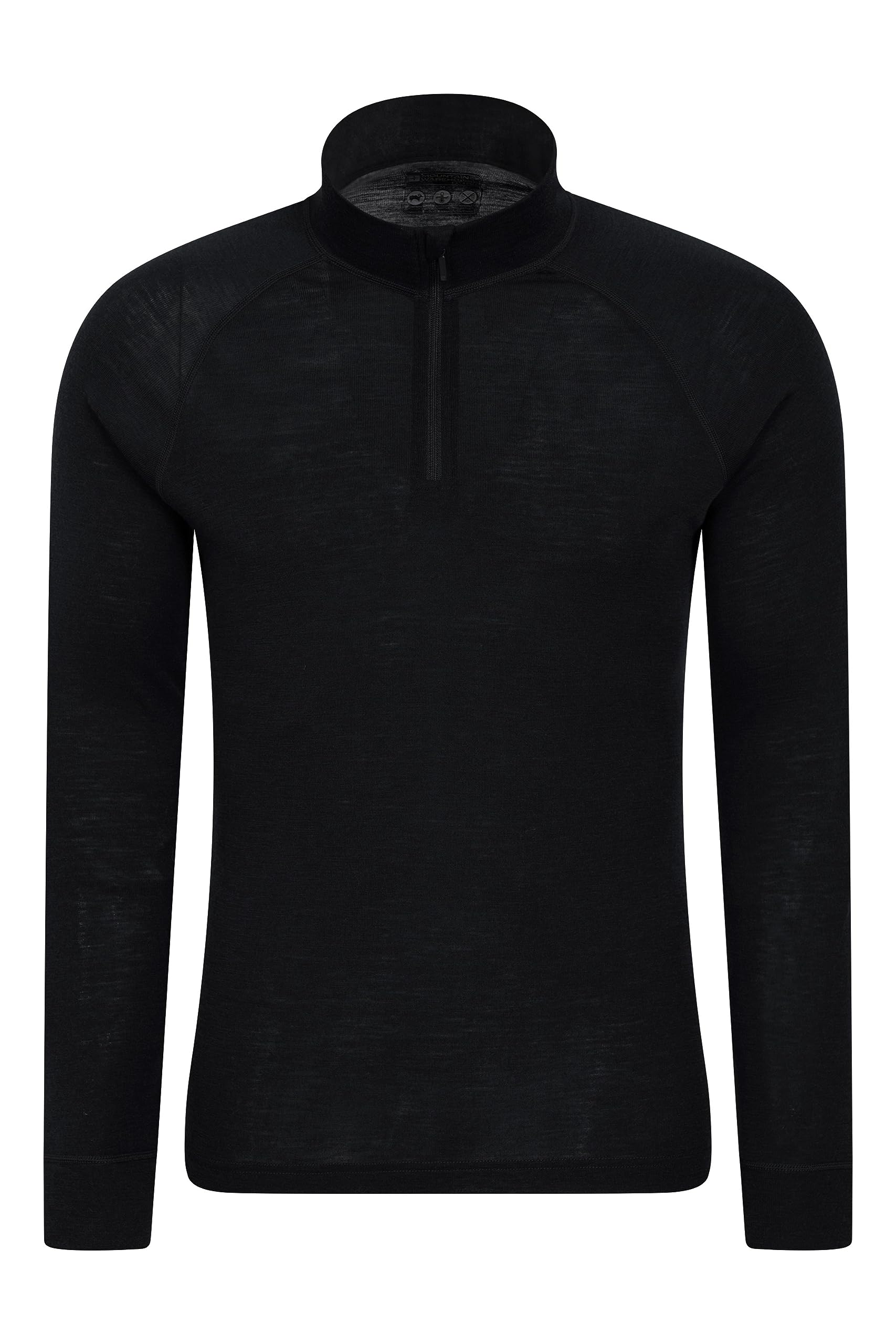 Mountain Warehouse Idris Forro Polar con Media Cremallera para Hombre - Suéter Ligero y Transpirable, Microfibra, Antibolitas - Acampada, Exteriores, Viajar y Senderismo
