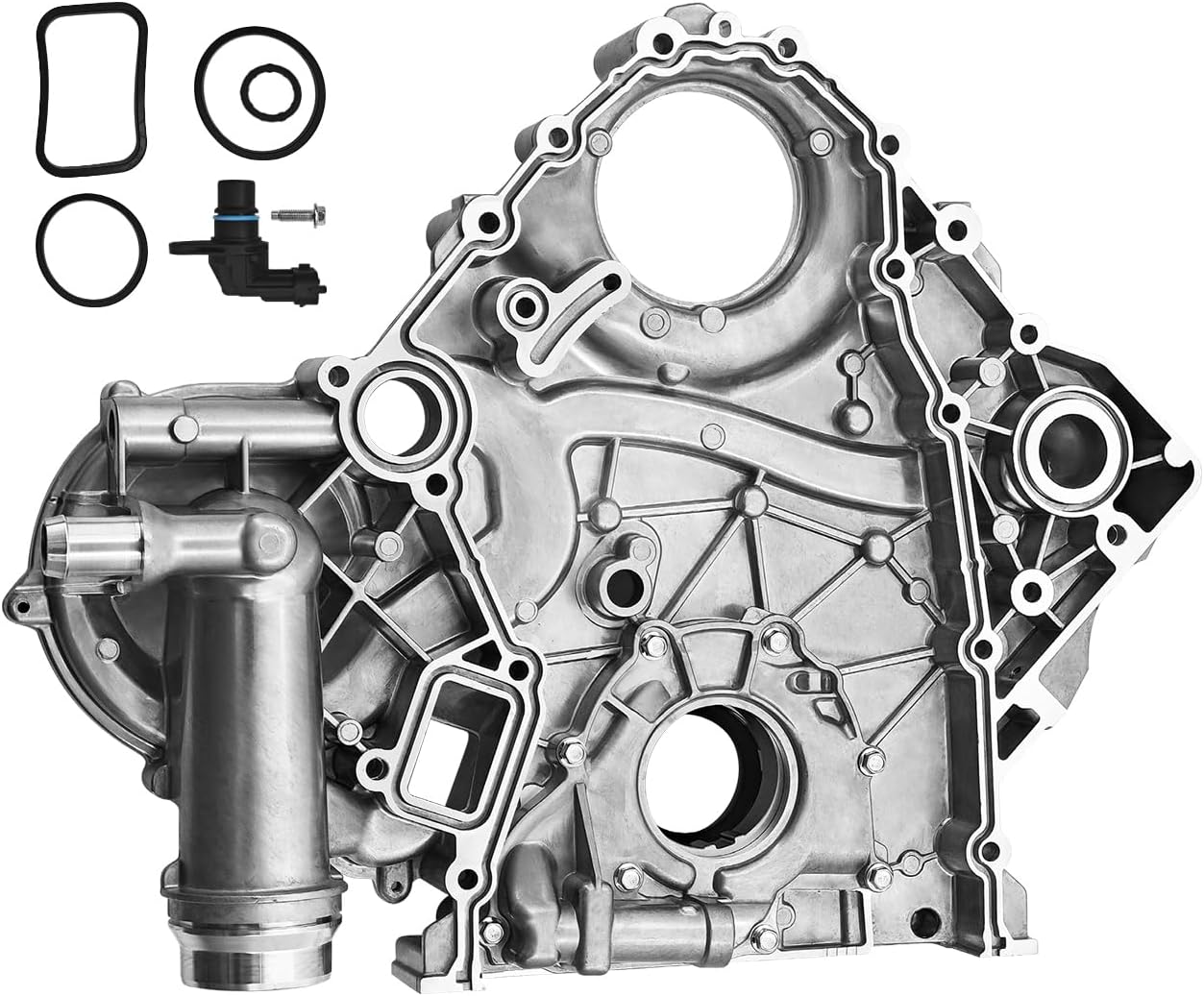 HC3Z-6019-A Engine Timing Cover Replacement for Ford F-250/F-350/F-450/F-550,6.7L, V8, 2017 2018 2019 2020 - Replace BC3Z-6019-B Timing Chain Cover