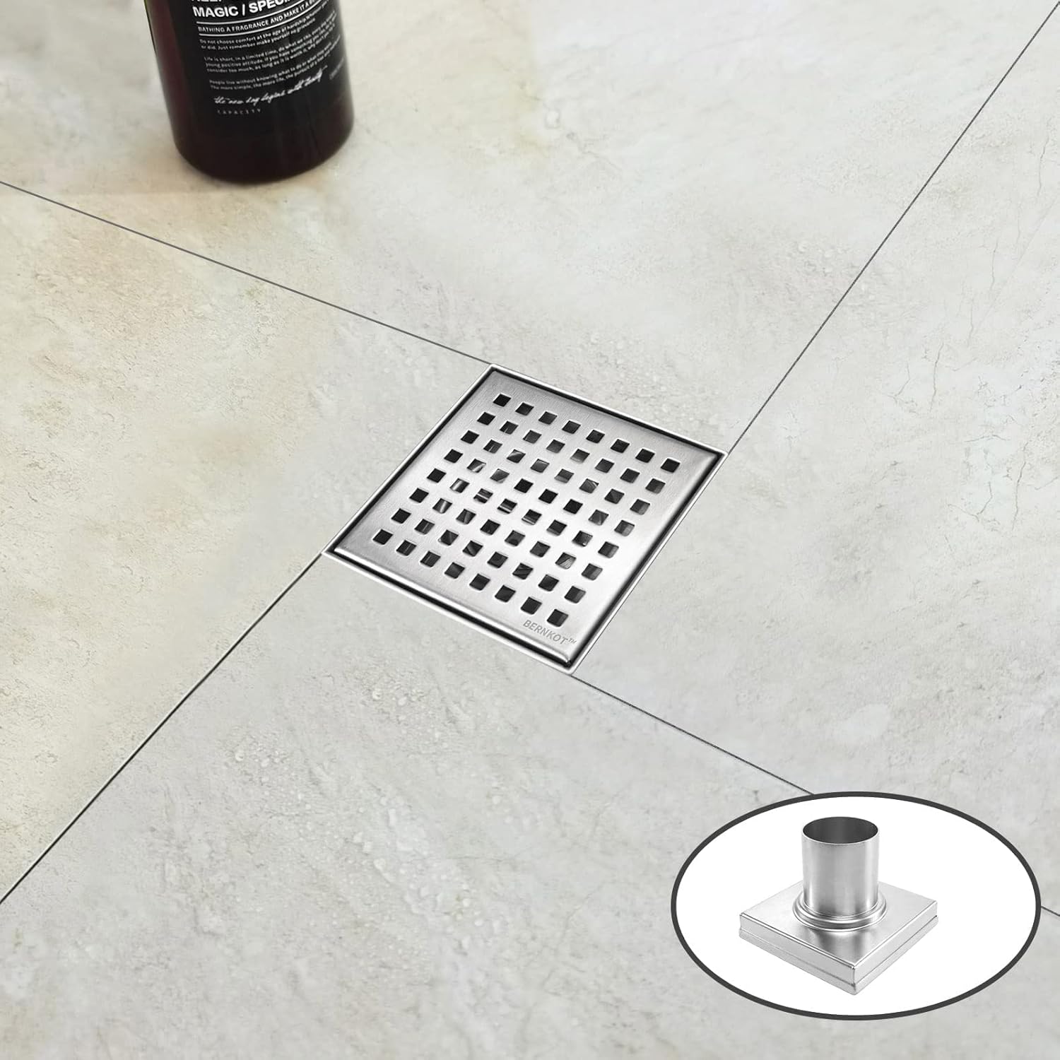 One-Day Sale: Up to 80% Off Bernkot Linear Shower Drain Brushed 36 304 Stainless Steel with Removable Drain Grate Hair Strainer Included for Bathroom Remodel