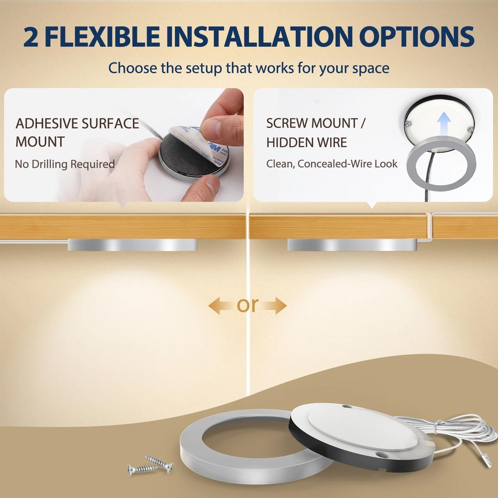 V4light 4 inteligentne lampy LED do szafek pod szafkę