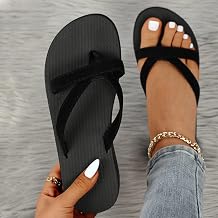 Womens Thong Flip Flops Sandals Flat Flip Flop Slippers for Women and Girl Dressy Summer Vacation Sandals Women Comfortable Womens Walking Shoes Plantar Fasciitis Soft Outdoor Sandals Beige-a, 5.5
