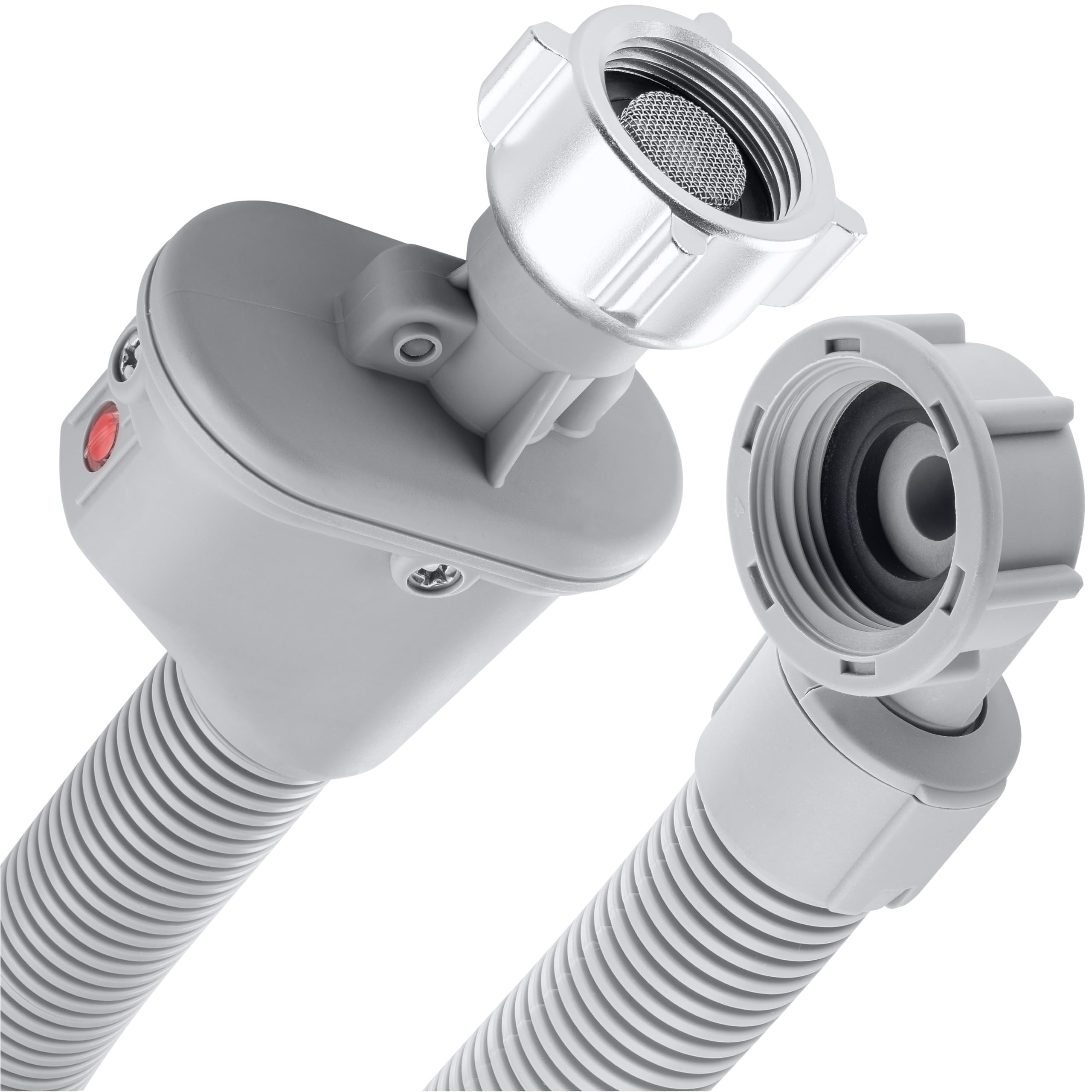 Poppstar Tubo per lavatrice 5m (tubo con aquastop per lavatrice, lavastoviglie), attacco 3/4 di pollice