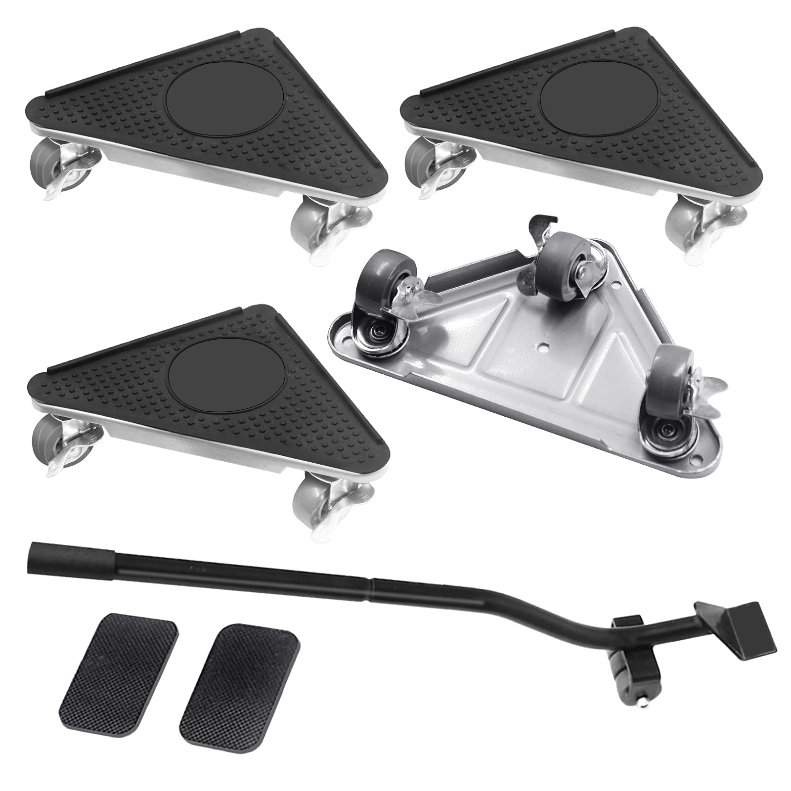 Buy Kocuos 3 Lockable Wheels Moving Dolly with Casters, Hardwood