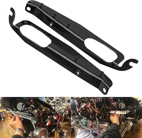 Miniatura 2 de Soportes de carenado interior negro para Harley Electra Glide Street Glide Tri Glide Ultra Classic 1993-2013