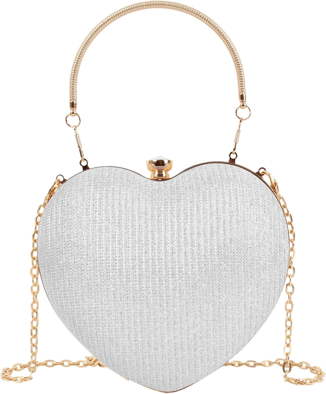 U Scinan Cute Heart Shape Tote Handbag Women's Fashion PU Leather Small Handle Satchel Crossbody Purse