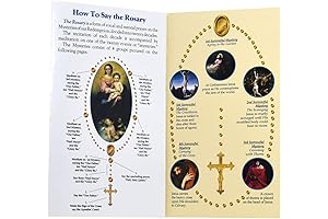 Pack of 10 How to Say The Rosary Prayer Guide Pamphlets