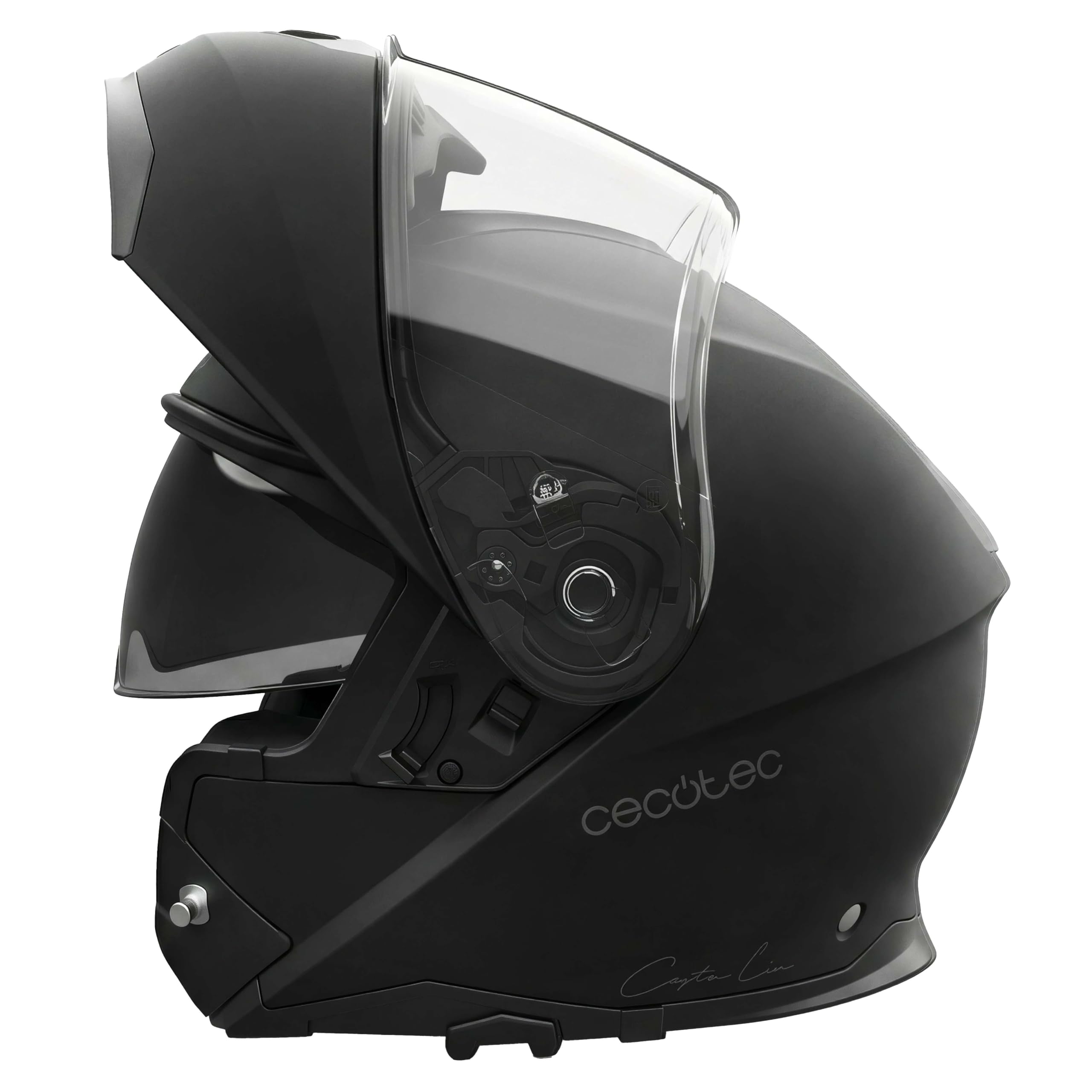 Cecotec Casco Moto Modular con Visera FlexShield S. Homologación ECE 22.06, Doble Certificación P/J, Resina Termoplástica, Visor Antiarañazos, Visor Solar Ajustable, Interior Desmontable y Lavable