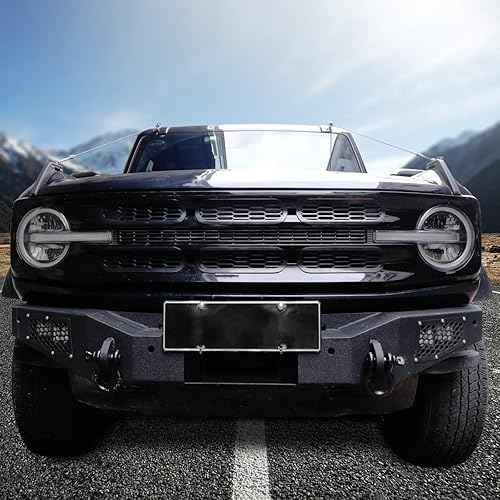 Miniatura 8 de Marco de cubierta de rejilla de malla para parrilla delantera, insertos de parachoques delantero, accesorios de decoración con clip para Ford Bronco