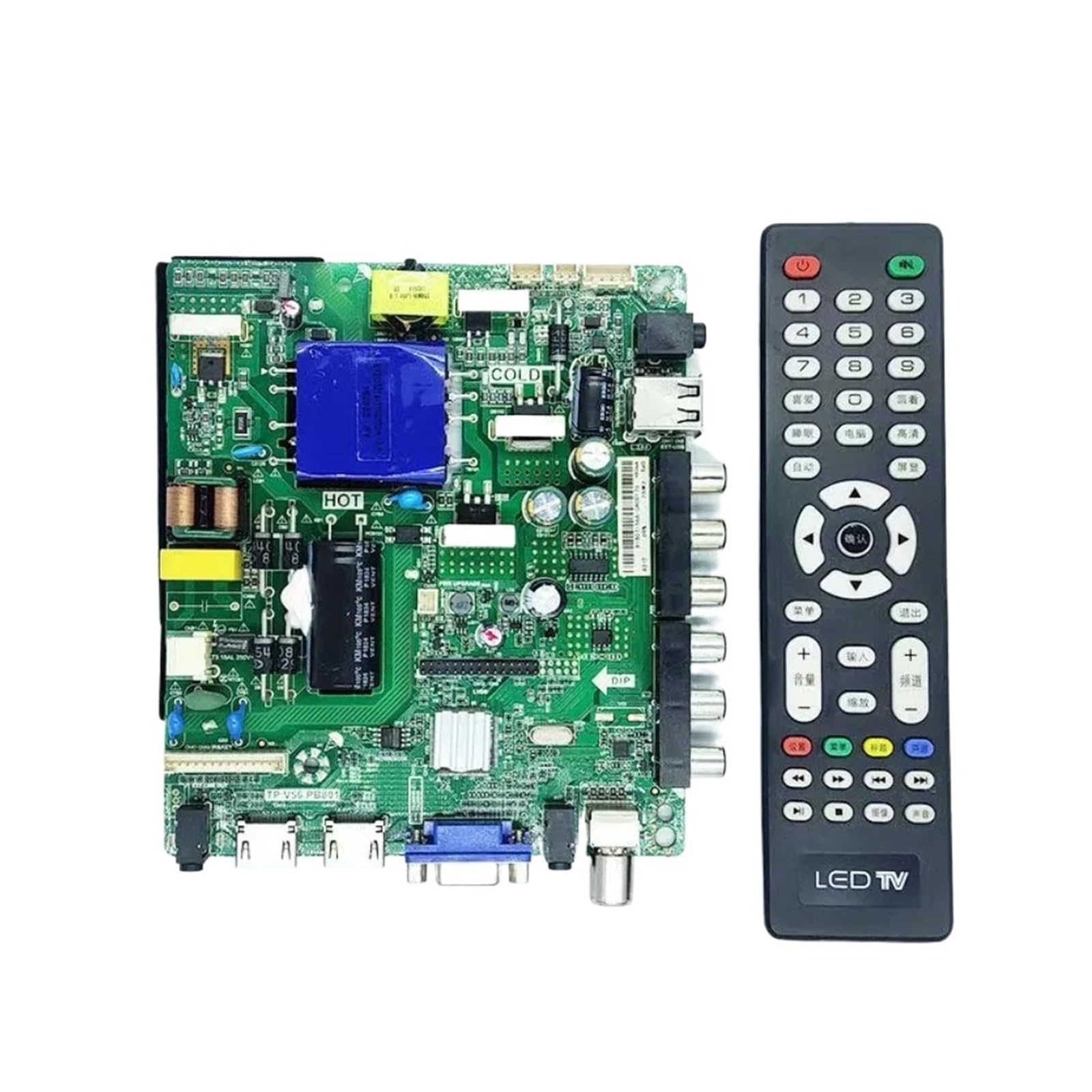 ZMYUXME TP.V56.PB801 Universal TV Driver Board and Remote Control