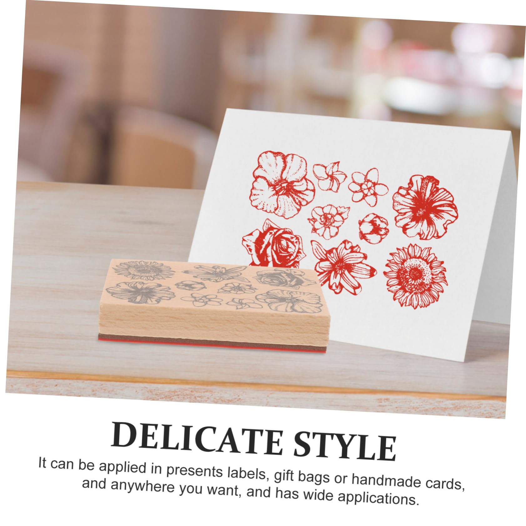 5 Uds Sello Decorativo De Bolsillo Sellos Postales Álbum De Recortes Decorar De Madera Hecho A Mano Artesanal De Madera Decoración De Pequeño VILLCASE
