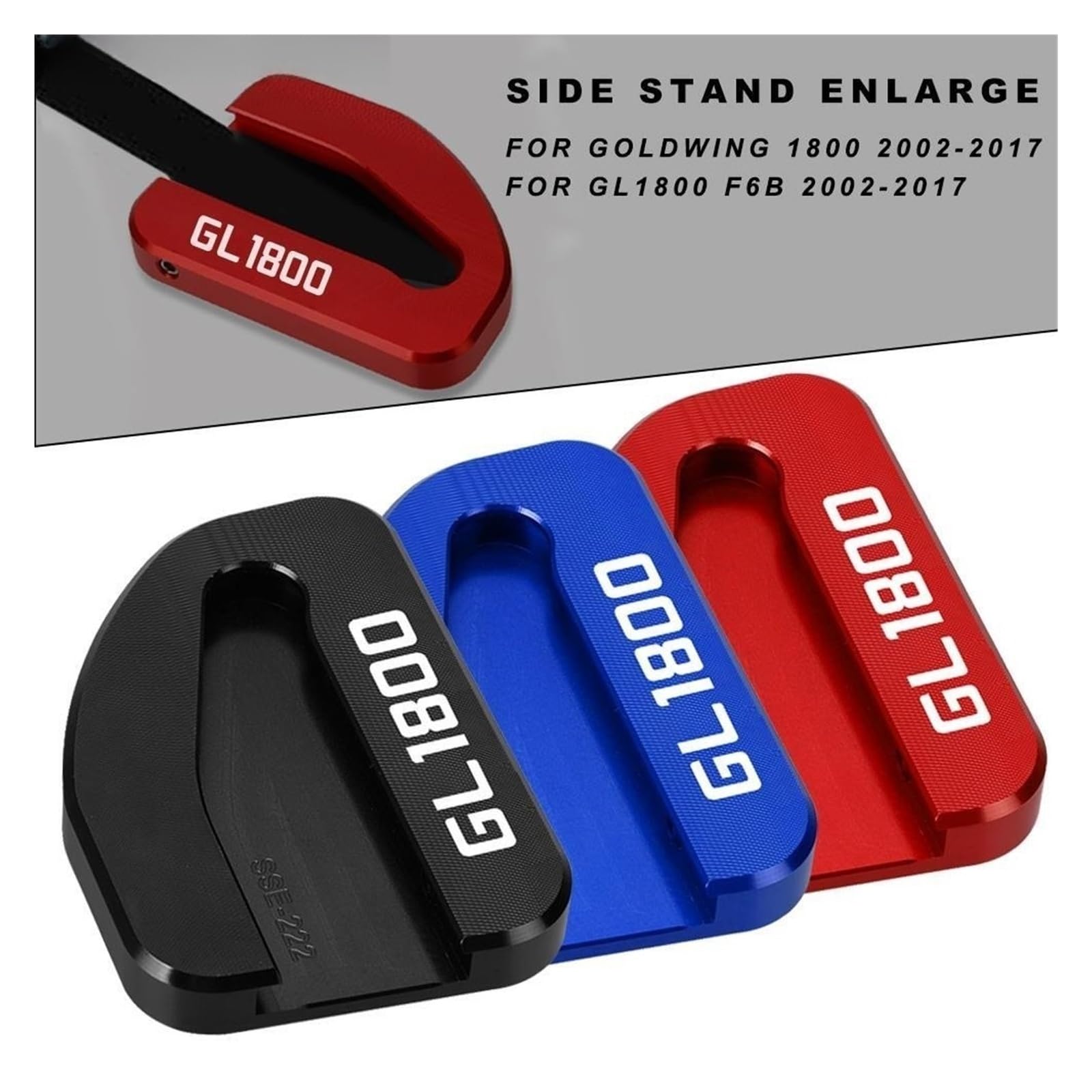 Moto Piastra Estensione Cavalletto Laterale Supporto Per Cavalletto Laterale Per Moto, Piastra Di Appoggio, Estensione Cavalletto Per Hond&a GL1800 Goldwing 1800 F6B 2002 2003-2017