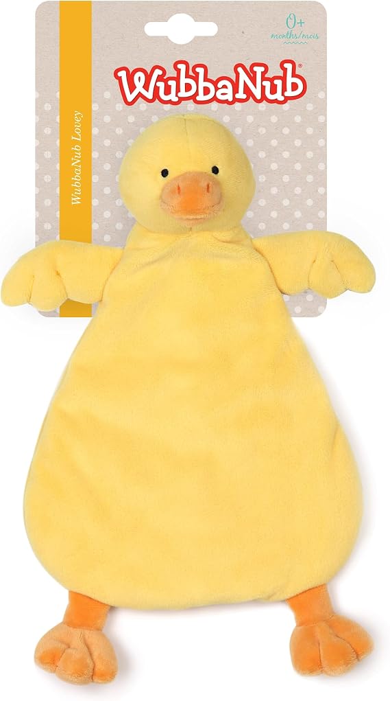 WubbaNub Baby Yellow Duck Lovey
