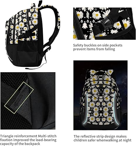 Miniatura 7 de rickyh style Mochila escolar bolsa de viaje para hombres y mujeres, mochila ligera para la universidad con compartimento para laptop