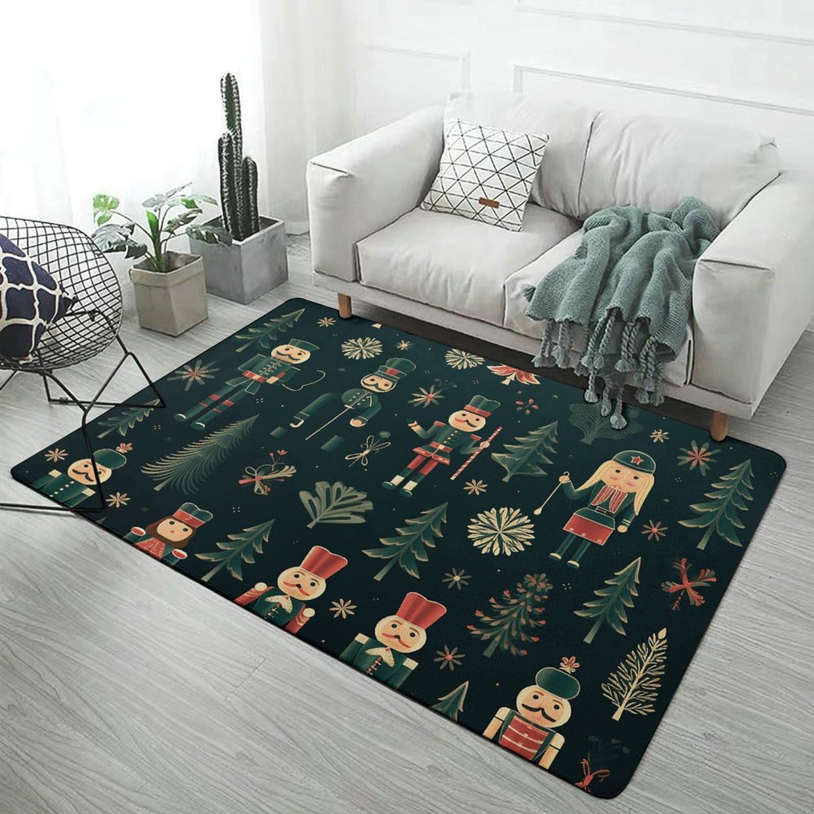 Tapis de sol lavable de grande taille 152x101 cm avec des finitions durables et élégantes