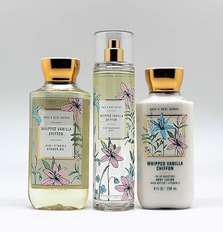 Bath and Body Works - Whipped Vanilla Chiffon - Daily Trio 2020