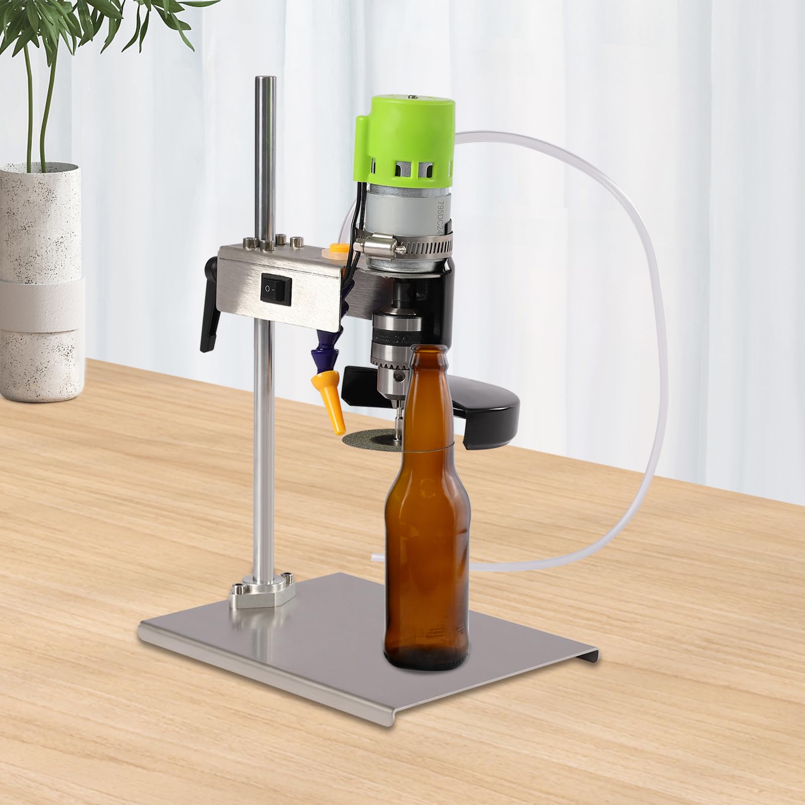 Cortador de vidrio cortador de botellas de vidrio eléctrico con un accesorio completo Ancho ajustable para cortar vino cerveza Mason