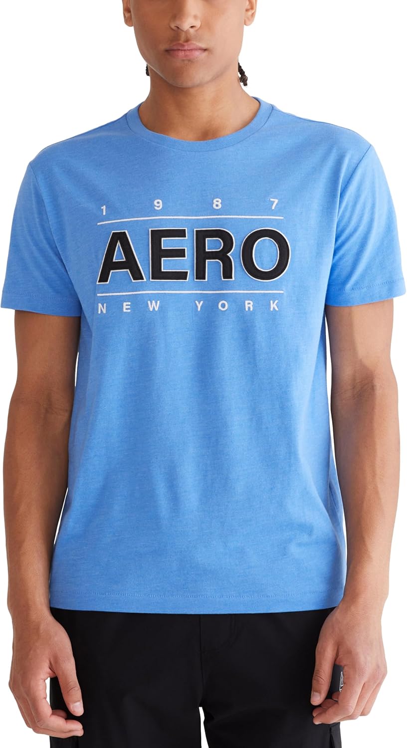 Aeropostale Men's Center Chest Logo Short Sleeve Tee