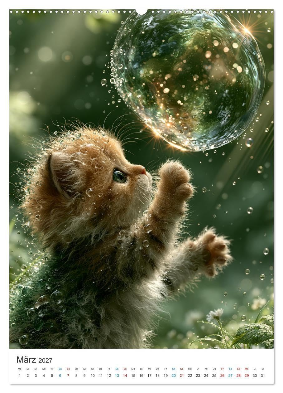 Pfötchen voller Magie (hochwertiger Premium Wandkalender 2027 DIN A2 hoch), Kunstdruck in Hochglanz: Ein liebevoll gestalteter Kalender voller Magie, ... Wohlfühlmomenten. (CALVENDO Tiere)