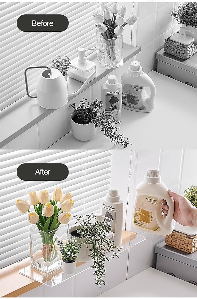 Amazon｜窓棚、アクリル窓植物棚、窓枠収納棚、猫窓辺止まり木