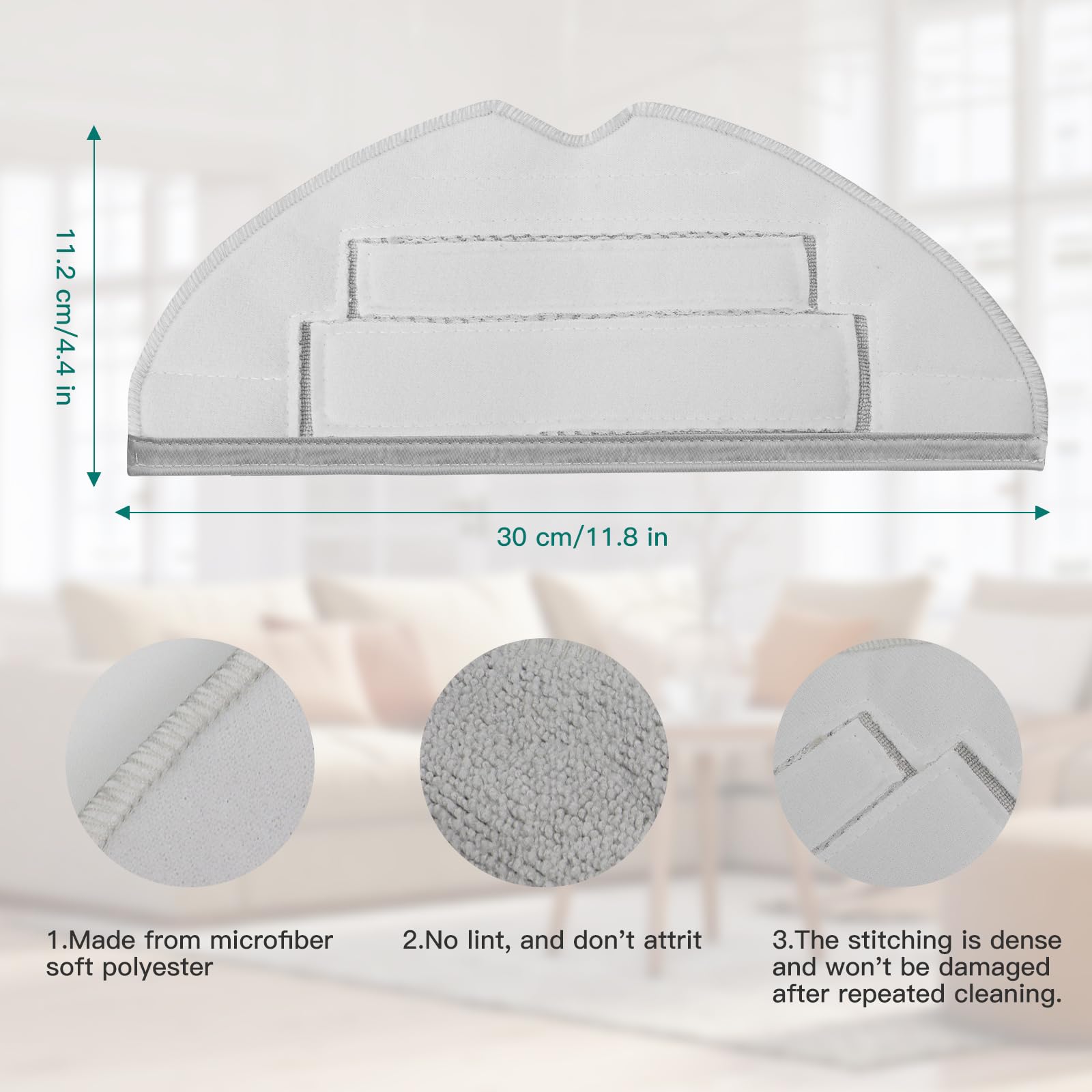 Ersatz Wischtücher & Filter Für Roborock S8 Pro Ultra – 4x Mikrofaser Mopps + 2x HEPA Filter + Reinigungszubehör