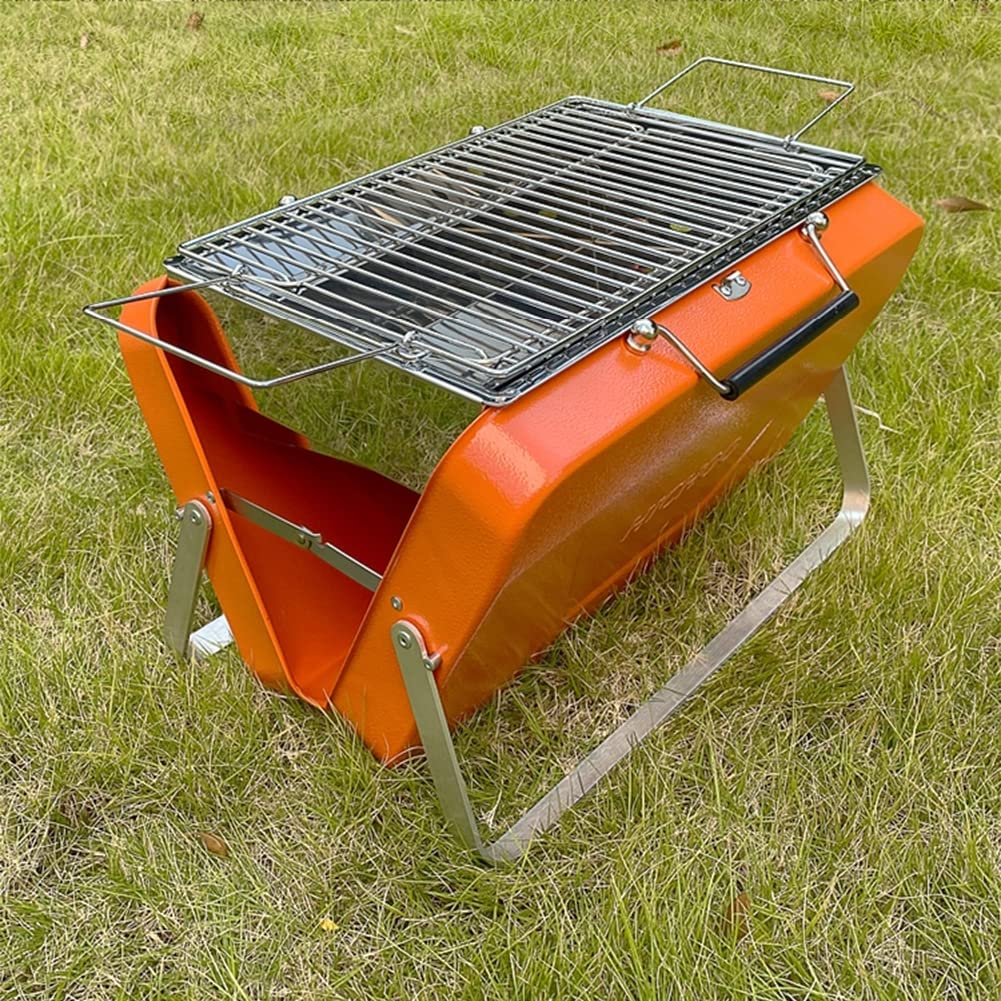 Mangal-Grill Koffer für 10 Spieße Hülle / Klappbarer Metall 2 mm