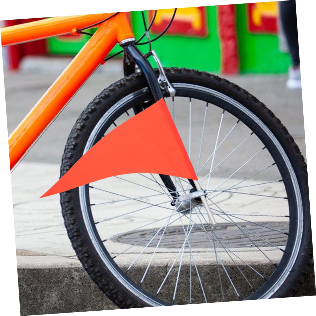 ifundom Banderín De Advertencia De Seguridad Bandera Sencilla para Bicicleta Banderas De Bicicleta Banderas De Advertencia para Bicicleta Bandera Reflectante 5 Piezas x 4