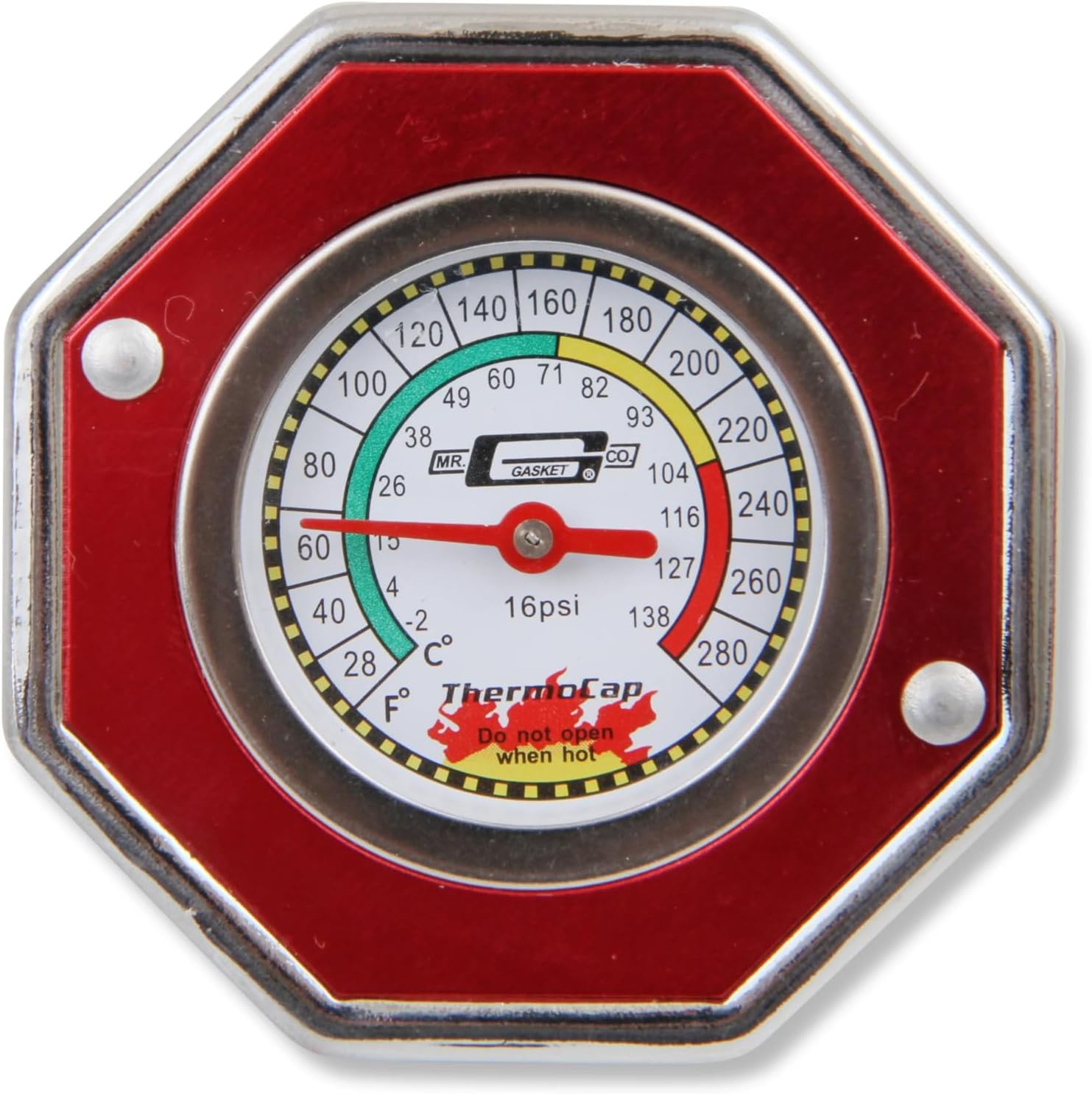 Mr. Gasket 2471R Thermocap - 16 PSI - Red