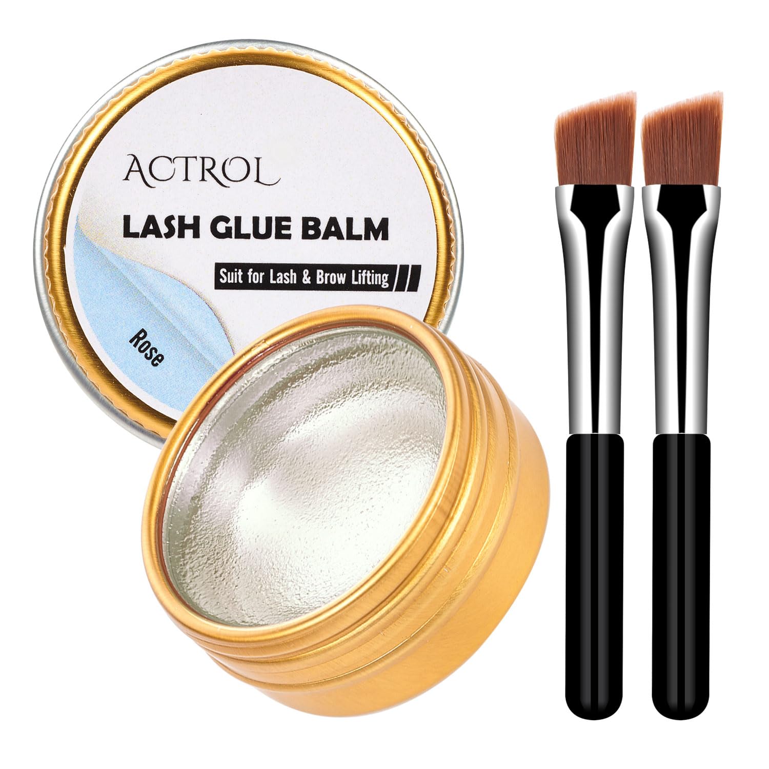 ACTROL Lash Lift Glue Balm Eyelash Lifting Perm Rose Strong Hold Lash&Brow Perm Glue Balm Brow Adhesive Powerful Sticky Brow Lamination 0.35Oz/10G