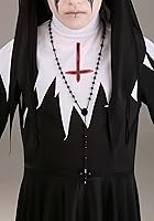 Vista 3 de Disfraz de monja horrible para niña