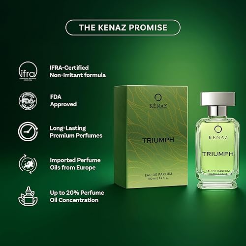 Miniatura 7 de TRIUMPH  Fragancia Hombre  Perfume para Hombre  Nota superior de cedro  Paquete de 3.4 fl oz  3.4 onzas  Fragancia amaderada y picante  Regalo para