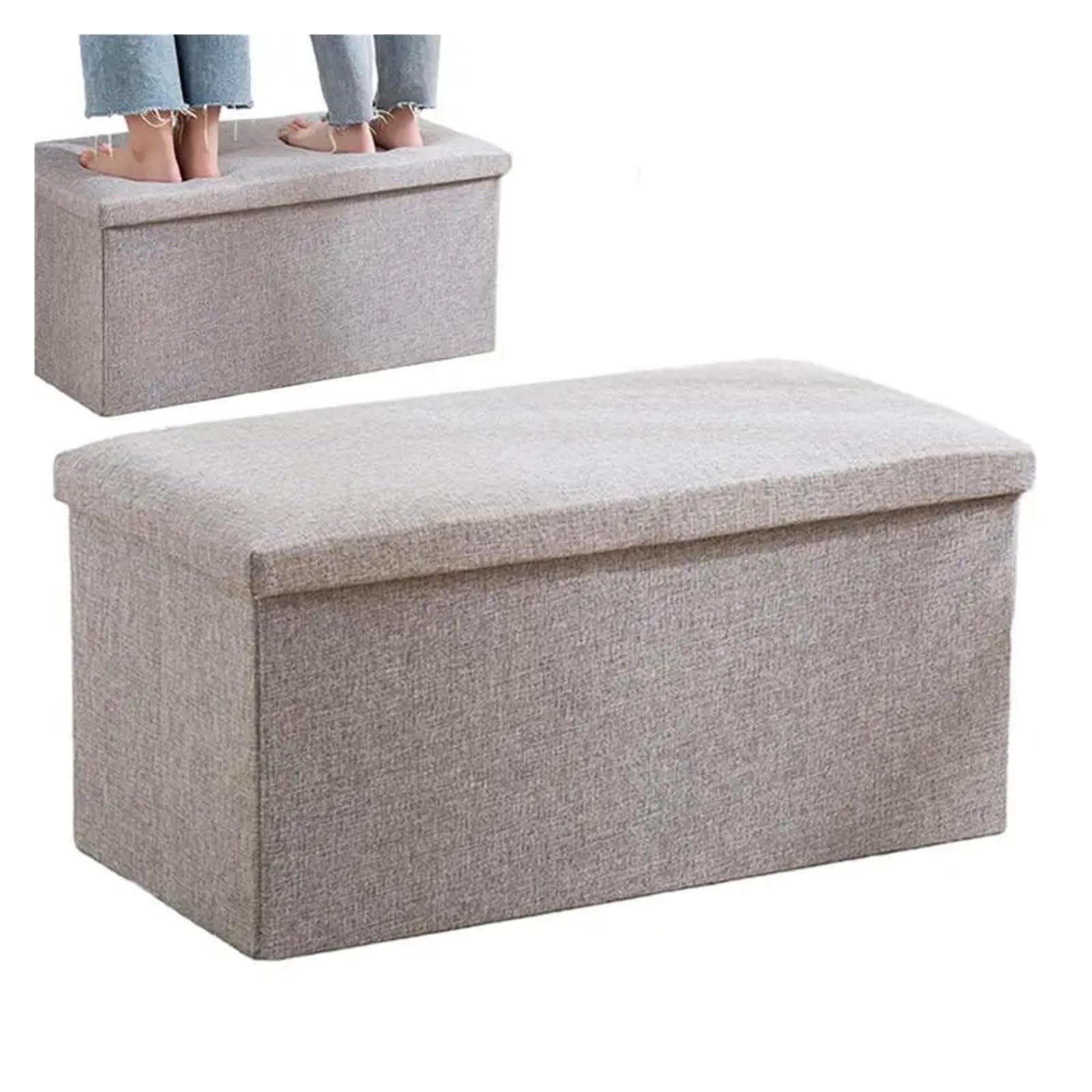 Boîte de rangement en tissu pliable contre le désordre du lit