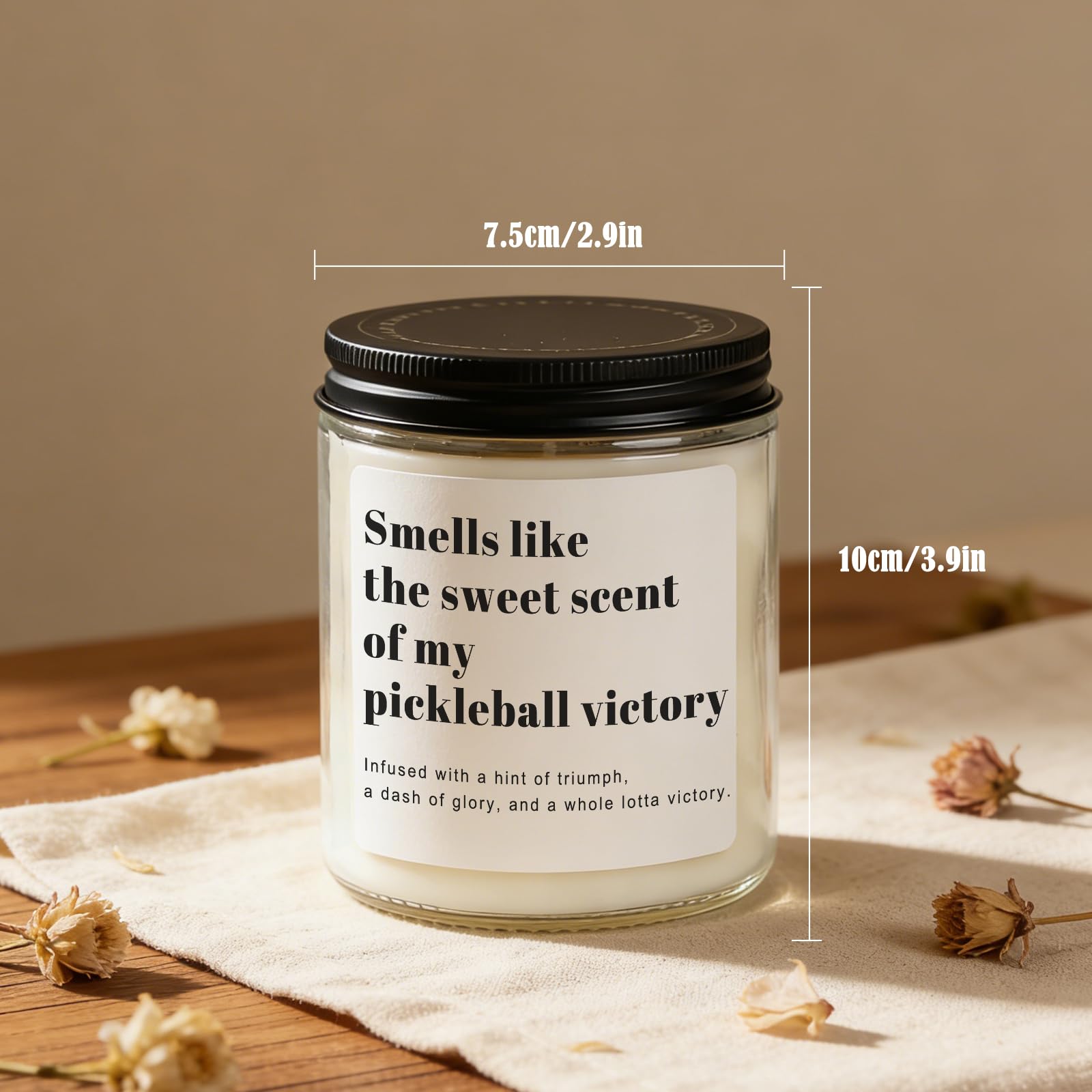 Pickleball Gifts for Women Men, Pickleball Accessories, Lavender Scented Candle - Funny Gifts Pickleball for Lovers, Players, Fans, Sports