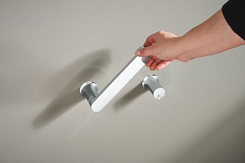 Miniatura 8 de Moen Genta LX Soporte de papel higiénico giratorio de montaje en pared, moderno, cromado, para baño, BH3808CH