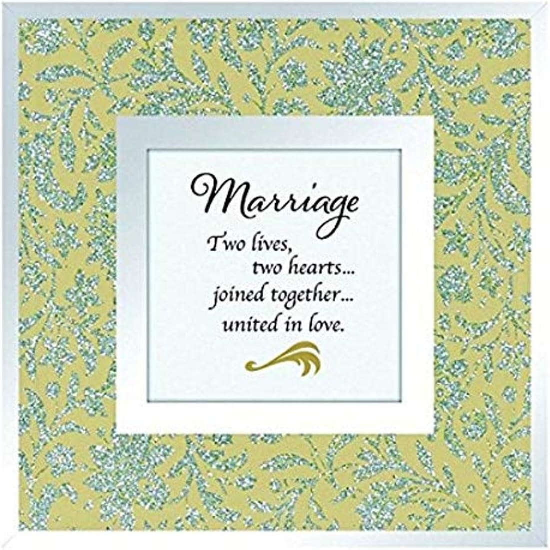 Creative Brands Heartfelt Collection Metal Wall Clock, House Blessing