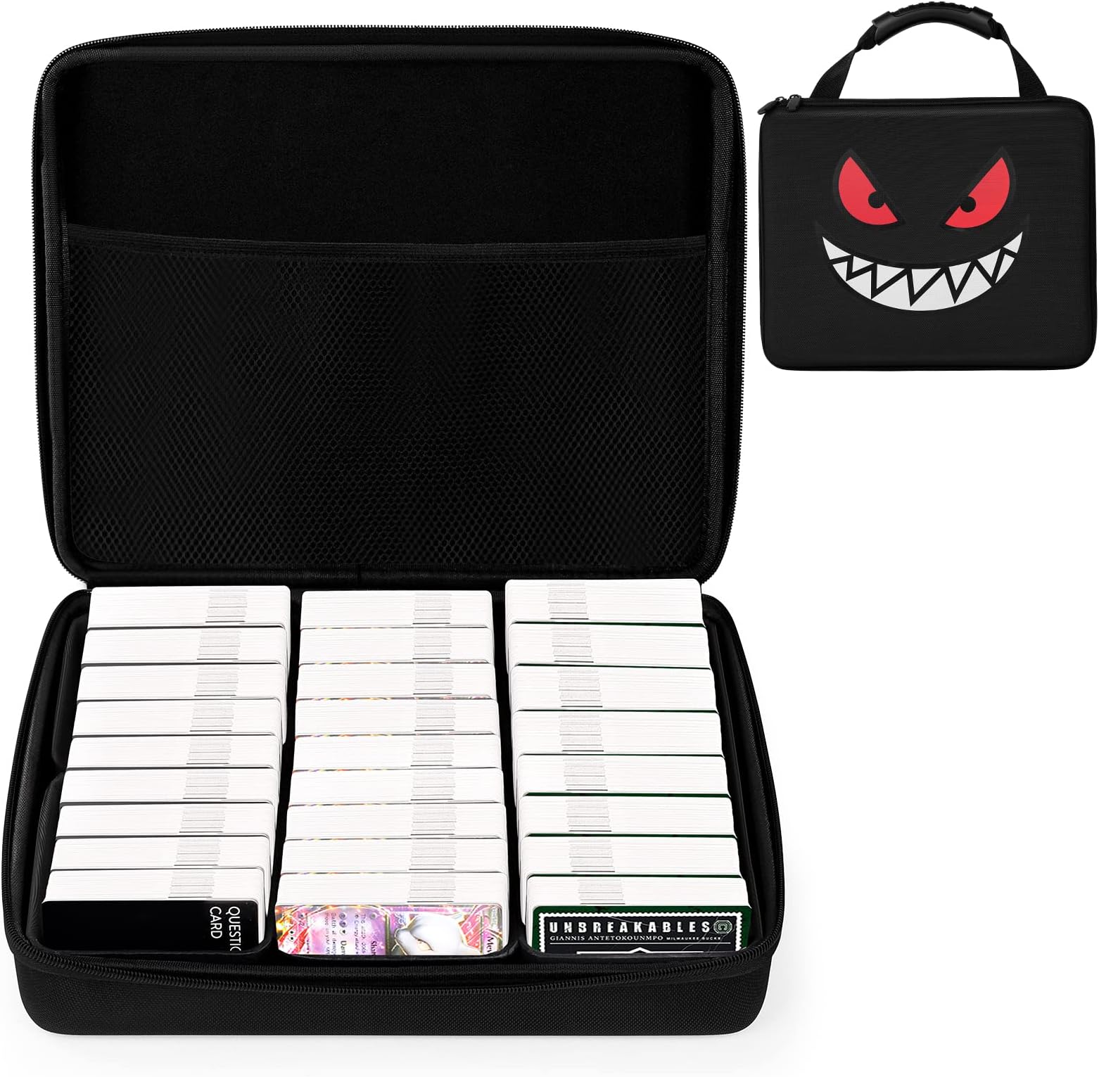 Brappo EVA Hard Travel Game Card Case for Cards Against Humanity. Holds up to 2200 Cards for Pokemon Cards Game and C. A. H. Card Games and All Other Card Games