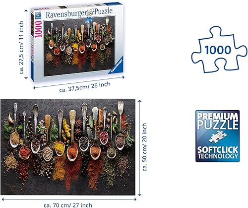 Miniatura 9 de Ravensburger Rompecabezas de 1000 piezas de hierbas y especias para adultos y niños a partir de 14 años [Exclusivo de Yaxa]