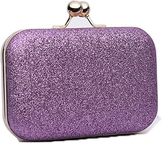 Women's Clutch Evening Bags Sparkly Glitter Party Clutches Wedding Purses with Frosted Cocktail Prom Handbags
