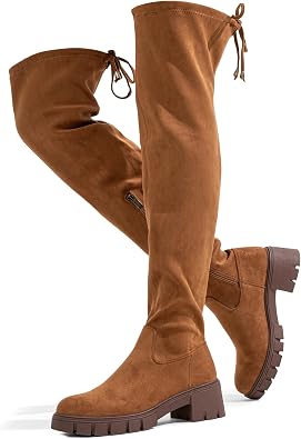 Jeossy Womens 990 Over the Knee High Boots Platform Thigh High Round Toe Long Boots