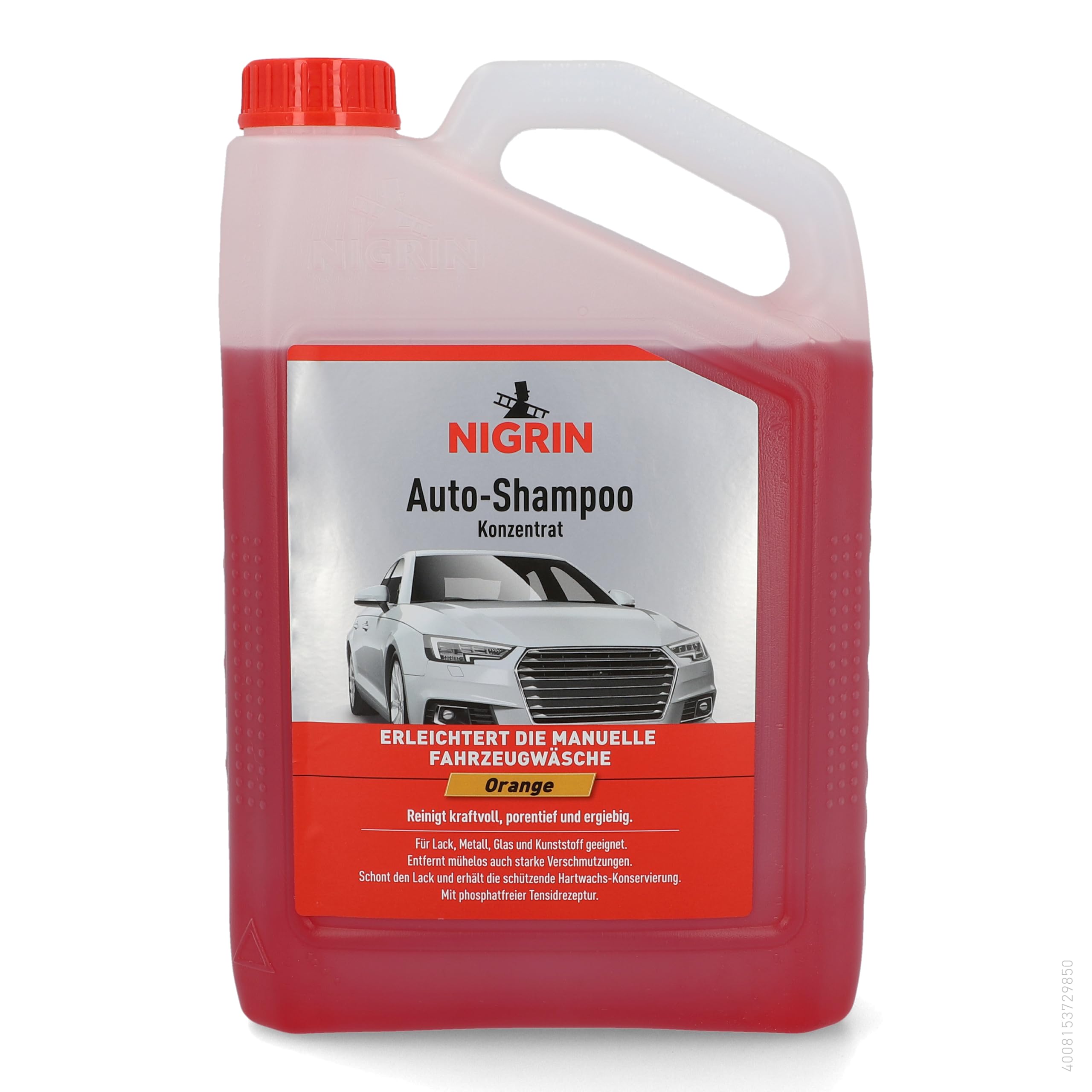 NIGRIN Auto-Shampoo Konzentrat, auch für hartnäckige Verschmutzungen, 3 Liter