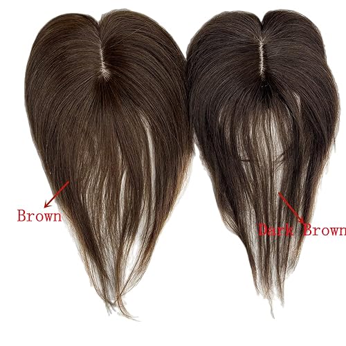 Miniatura 6 de Anemone Extensiones de cabello humano con clip para mujer, 10 pulgadas, parte media, lacio, extensiones de cabello para pérdida de cabello suave