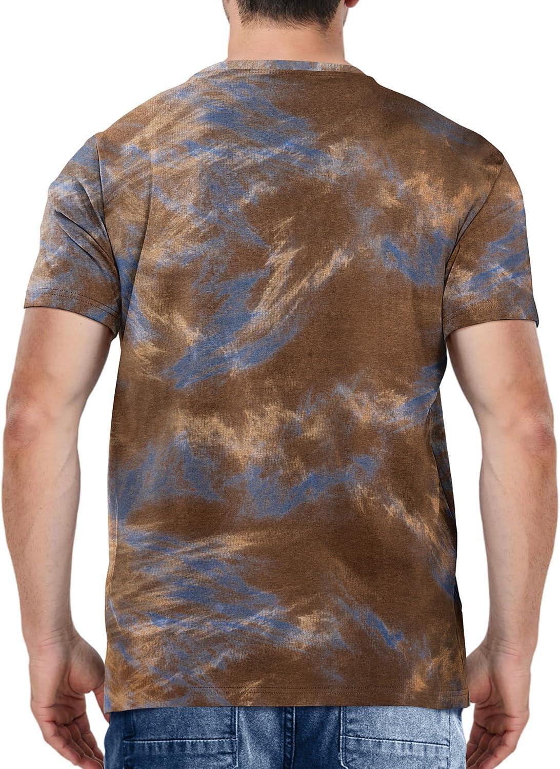 Keasmto Mens T-Shirts Casual Stylish Graphic Short Sleeve Hip Hop T Shirts Cotton Hipster Tees Tops Print Shirt - Image 6