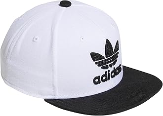 adidas Originals Boys' Trefoil Chain Snapback Flatbrim Structured Snapback Cap