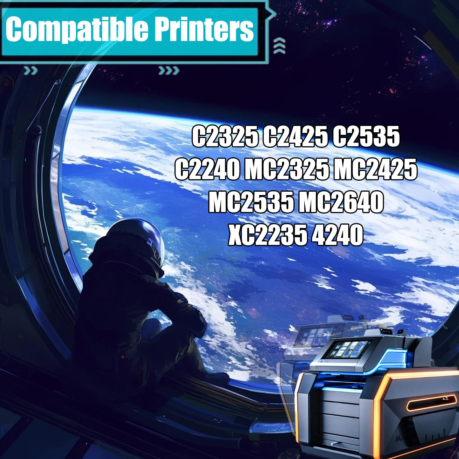 Replacement Parts Developer Unit 78C0D10 Compatible with Lexmark C2325 C2425 C2535 C2240 MC2325 MC2425 MC2535 MC2640 XC2235 4240 Printers, Contains Chip and Clear Printing (1 Pack Magenta)