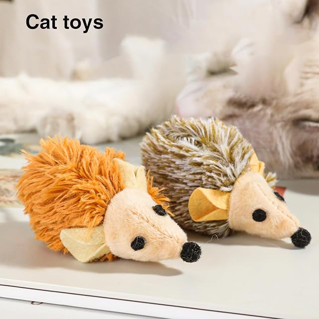Foto 4 de 8 de Ratones chirriantes para gatos, juguete interactivo para gatos con bola