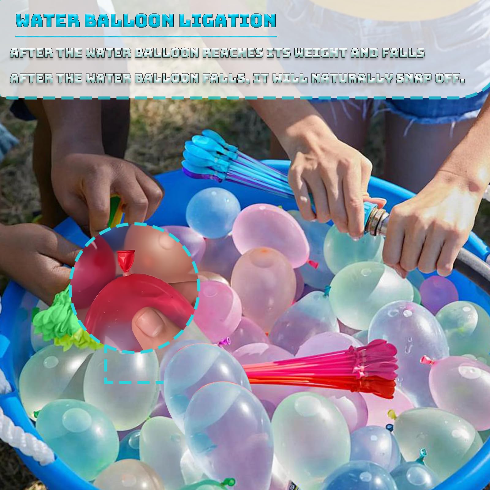 216Pcs Water Balloons for Kids,Water Balloon Self Sealing Quick Easy Fill,Colorful Splash Water Balls Bombs for Kid Adults Outdoor Garden Beach Family Gatherings Pool Party Fight Water Toy - Image 4