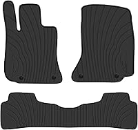 Vista 4 de Alfombrillas de automóvil para Mercedes-Benz Clase E Sedan 2017-2023 W213 E300 E320 E400 E350 E63 E550 ajuste personalizado, de goma negra, juego